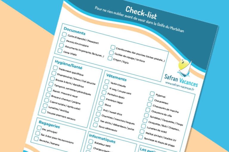 photo-une-article-liste Illustration Check-list de vacances en Morbihan